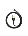 Baseus Cafule Cable wytrzymały nylonowy kabel przewód USB / Lightning QC3.0 2.4A 1M czarno-złoty (CALKLF-BV1) - nr 11