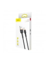 Baseus Cafule Cable wytrzymały nylonowy kabel przewód USB / Lightning QC3.0 2.4A 1M czarno-złoty (CALKLF-BV1) - nr 12