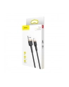 Baseus Cafule Cable wytrzymały nylonowy kabel przewód USB / Lightning QC3.0 2.4A 1M czarno-złoty (CALKLF-BV1) - nr 6