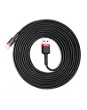 Baseus Cafule Cable wytrzymały nylonowy kabel przewód USB / Lightning QC3.0 2A 3M czarno-czerwony (CALKLF-R91) - nr 24