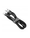 Baseus Cafule Cable wytrzymały nylonowy kabel przewód USB / Lightning QC3.0 2A 3M czarno-złoty (CALKLF-RV1) - nr 5
