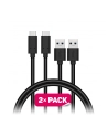 Kabel Connect IT Wirez USB/USB-C, 1m (2 ks v balení) (CCA-5006-BK) Czarny - nr 3