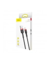 Baseus Kabel nylonowy Cafule Lightning 2,4A 50cm czarny/czerwony (02112) - nr 7