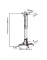 Connect IT Sufitowy uchwyt projektora P2 43-65cm, nachylenie (±30°, max. 20kg) - nr 2
