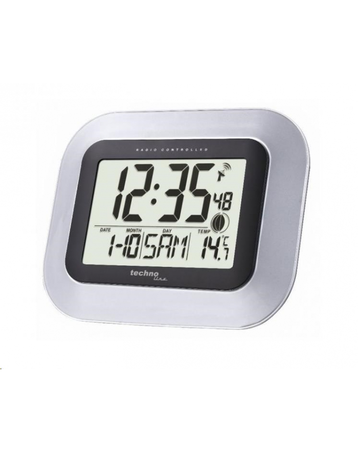 Conrad Cyfrowy Zegar Ścienny Dcf Srebrny główny