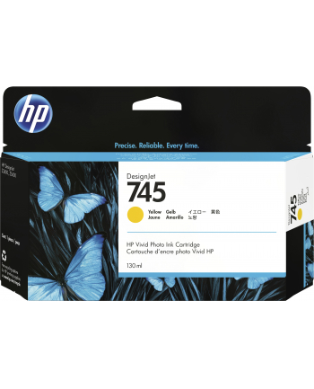 HP 745 130-ml żółty (F9J96A)
