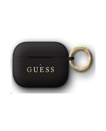 GUESS AIRPODS PRO COVER SILICONE CZARNY (GUACAPSILGLBK)
