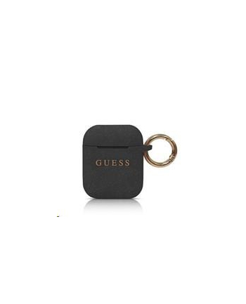 Guess AirPods cover Silicone Czarny (GUACCSILGLBK)