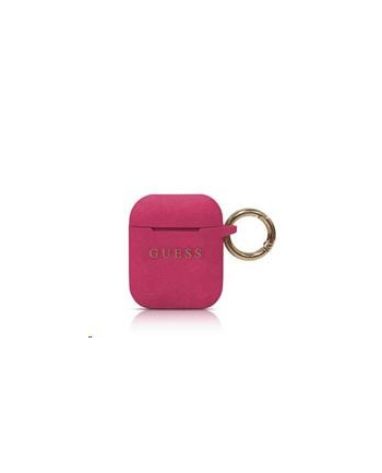 Guess Silicone Case AirPods Fuchsia (GUACCSILGLFU)