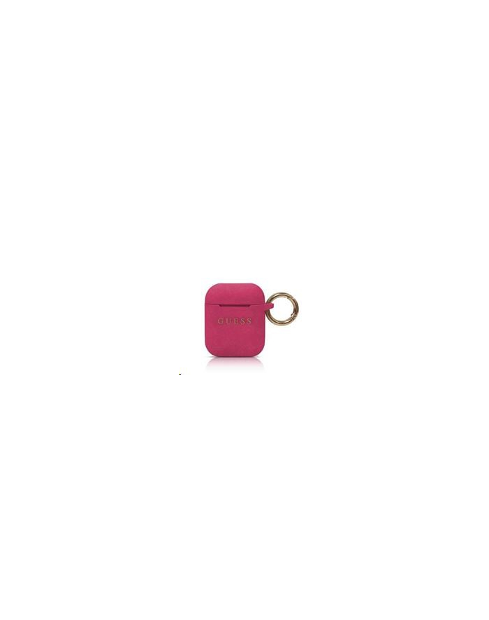 Guess Silicone Case AirPods Fuchsia (GUACCSILGLFU) główny