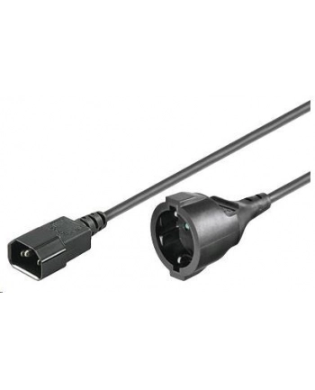 Goobay Kabel Przedłużający Do Ups Iec C14 Schuko (Type F, Cee 7/7) 1,5M (55528) nr 1