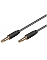 GOOBAY KABEL; JACK 3,5MM 4PIN WTYK, Z OBU STRON; 0,5M; POKRYCIE: ZŁOCONY  (63824) - nr 1
