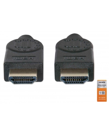 Manhattan Kabel Manhattan Manhattan Kabel HDMI Premium High Speed + Ethernet, 3m, černý (355353) nr 1