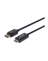 Manhattan DisplayPort HDMI, 3m, Czarny (153188) - nr 1