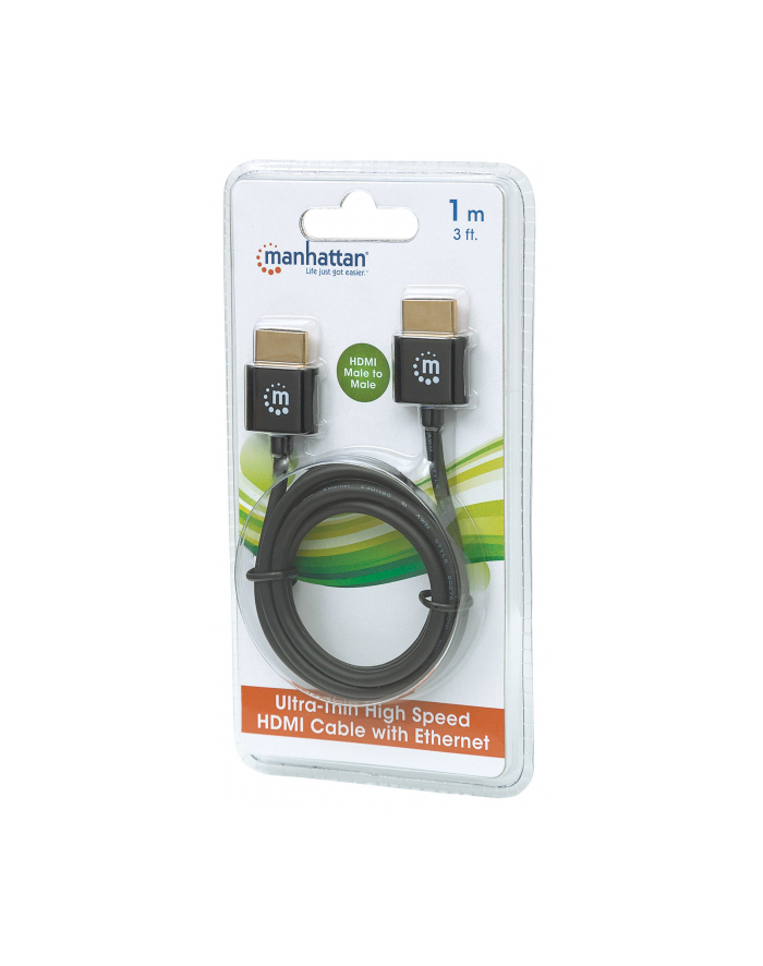 Manhattan HDMI-HDMI Czarny 1m (394352) główny