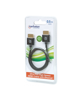 Manhattan HDMI-HDMI Czarny 0.5m (394406)