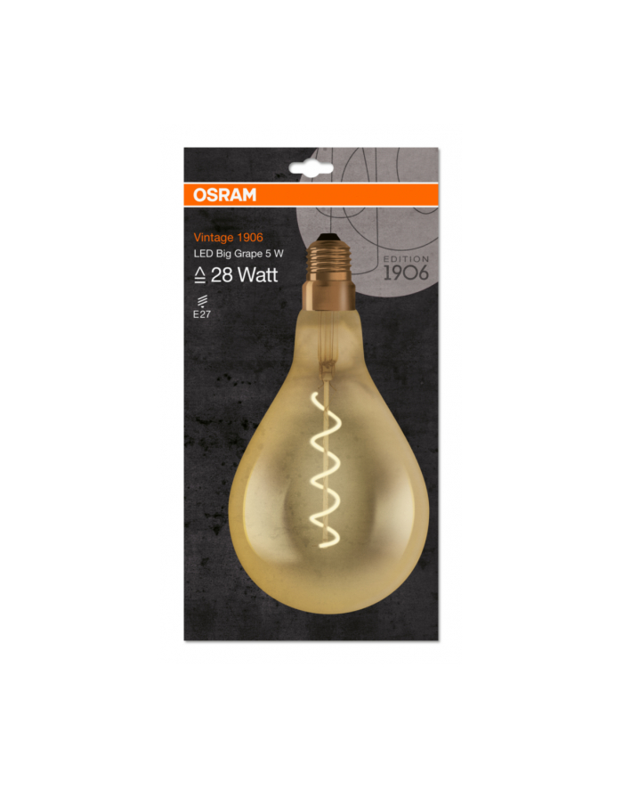 Osram Ledvance Vintage 1906 Led Cl A160 Fil Gold 28 NonDim 5W/820 E27 główny