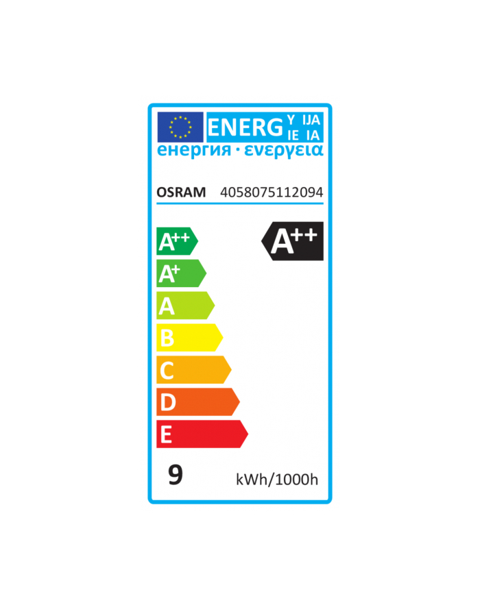 Osram  LEDSTAR CLASA 230V 8 5W 827 E27 DIM A 1055LM 2700K 15000H () 4058075112094 główny