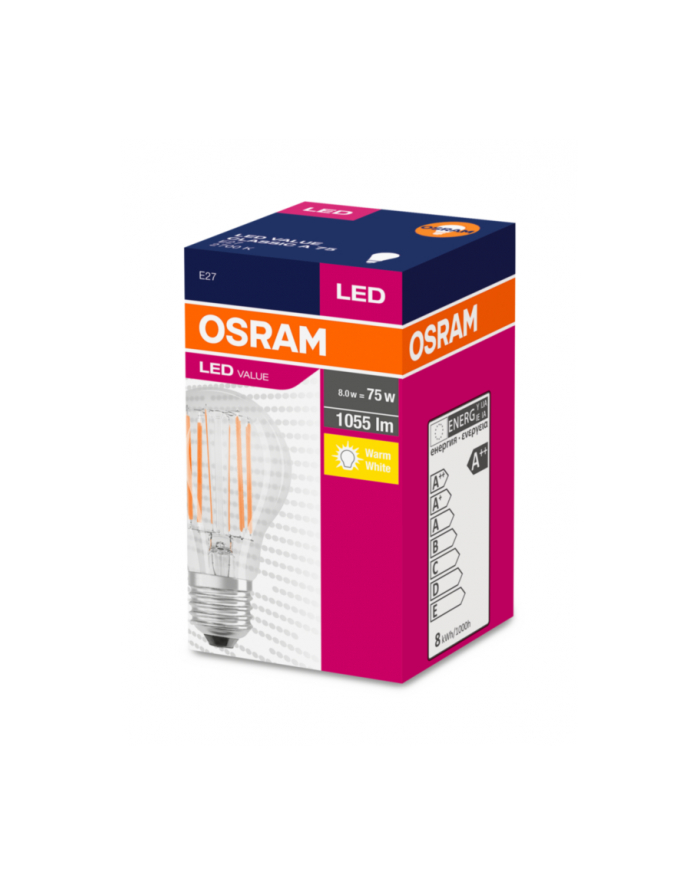 Osram Żarówka Led Filament E27 8W = 75W A60 2700K 1055Lm (Osrvalu5706) główny
