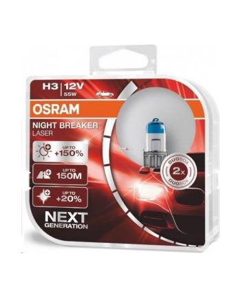 Osram H3 Night Breaker Laser + 150% DuoBox nr 1