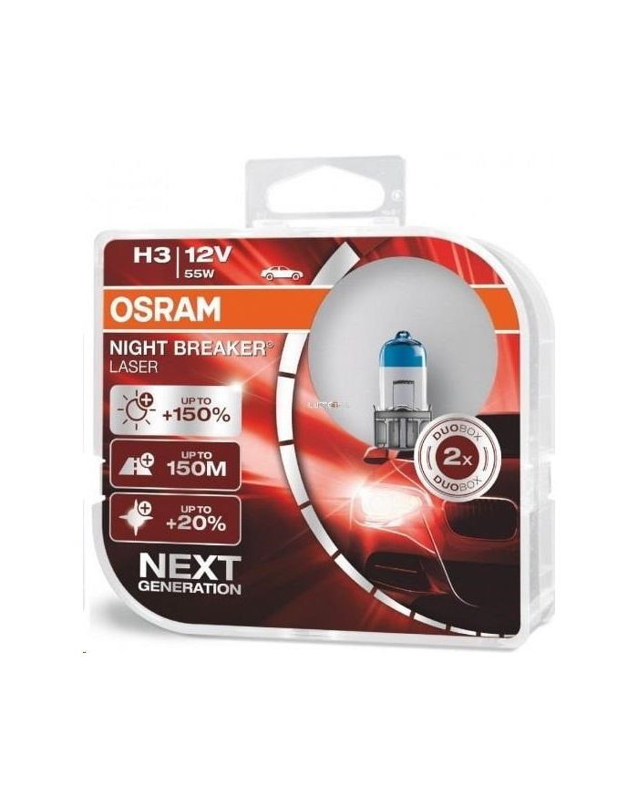 Osram H3 Night Breaker Laser + 150% DuoBox główny