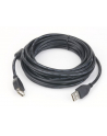 KABEL USB 2.0 A-A M/F 3M PRZEDŁUŻACZ FERRYT - nr 1