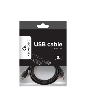 KABEL USB 2.0 A-A M/F 3M PRZEDŁUŻACZ