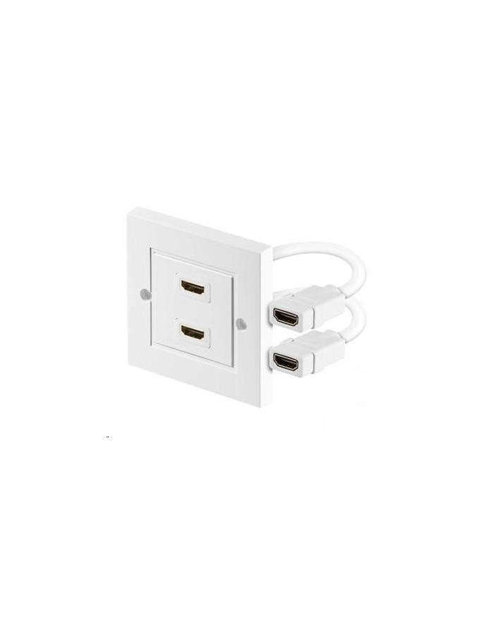 Premiumcord Panel 2x HDMI żeńskie biały (KPHDMZ02) główny