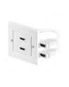 Premiumcord Panel 2x HDMI żeńskie biały (KPHDMZ02) - nr 2