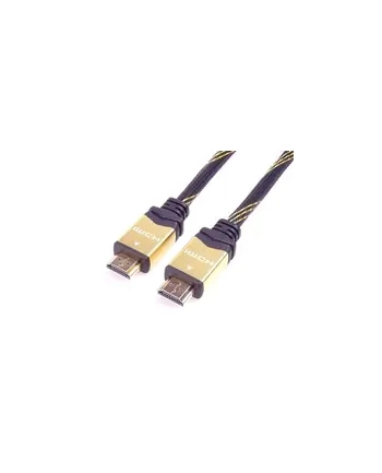 Premiumcord HDMI - HDMI, 0.5m, Złoty (KPHDM2Q05)