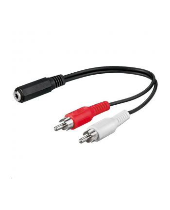 Kabel Premiumcord Premiumcord Kabel Jack 3,5mm-2xCINCH F/M 20cm