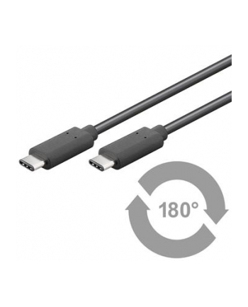 Kabel USB Premiumcord USB 3.1 konektor C/male - USB 3.1 C/male černý 0,5m