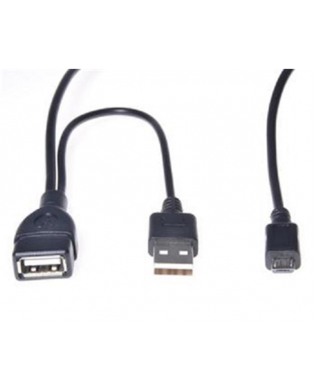 Kabel USB Premiumcord Premiumcord USB redukce kabel USB A/female+USB A/male - Micro USB/male OTG