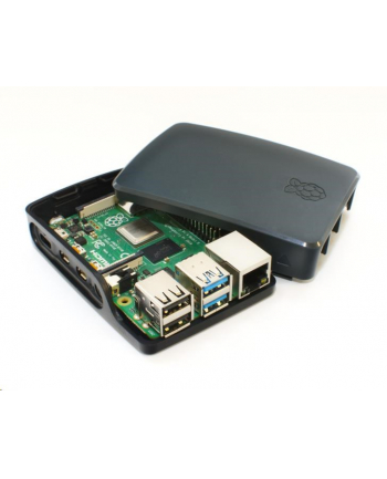 Raspberry Pi Obudowa 4 plastikowa czarno-szara (PI4B_CASE_BLKGRY)