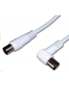 Premiumcord Kabel Antenowy Męski-Żeński Kątowy 75 Ohm 3m biały (Ktmf03U) - nr 1