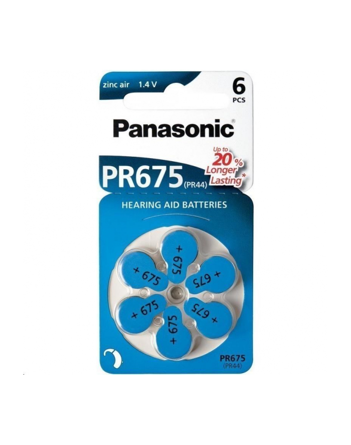 Baterie słuchowe - 675 PR44 PR675 Panasonic 60szt główny