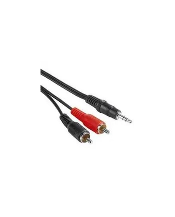 Premiumcord Kabel Audio 3.5mm Jack 2x Cinch  2 m Czarny  (kjackcin)