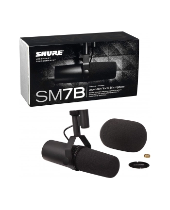 Shure SM7B - Mikrofon dynamiczny, kardioidalny, lektorski - radiowy