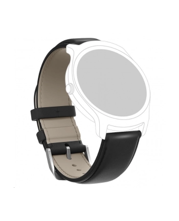 Mobvoi Pasek skórzany 20mm do TicWatch E, C2 Czarny nr 1