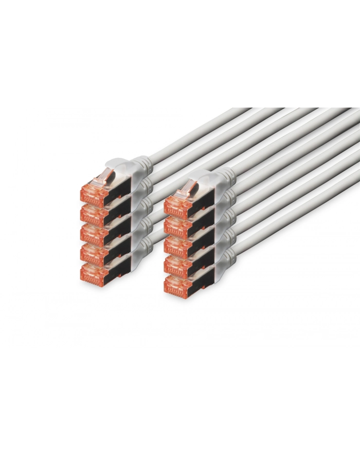 Digitus Patchcord CAT6, S-FTP, 1m, 10 sztuk (DK-1644-010-10) główny