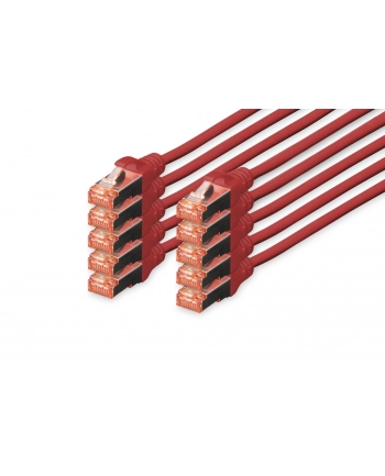 Digitus Patchcord CAT6, S-FTP, 1m, 10 sztuk (DK-1644-010-R-10) nr 1