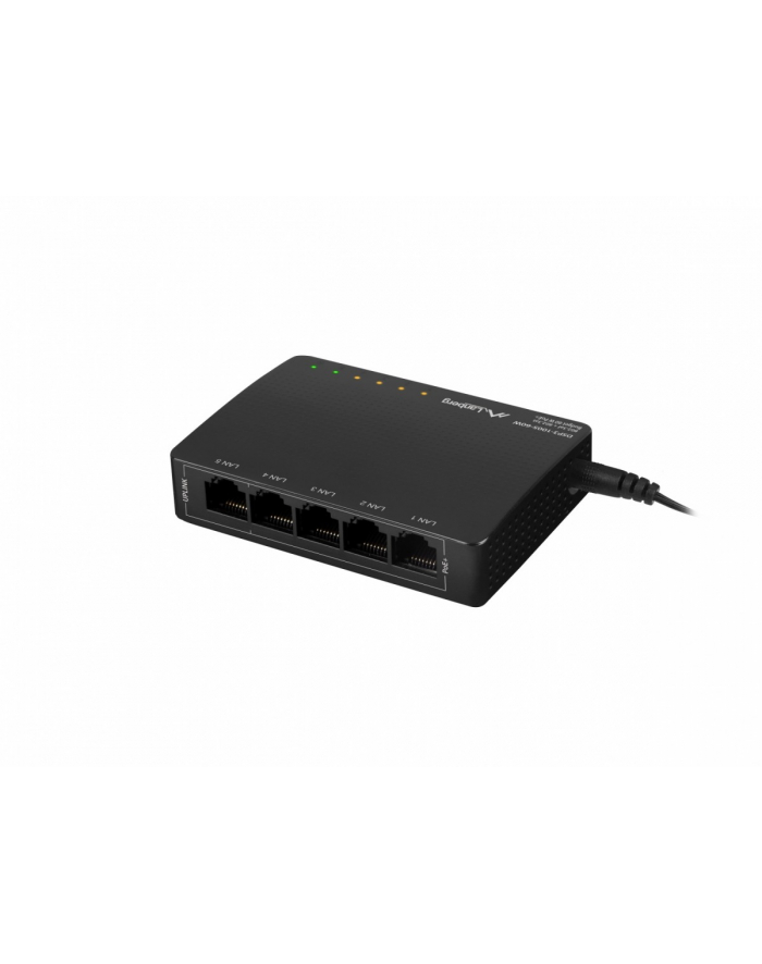 lanberg Switch POE + Desktop 5 port 1GB DSP3-1005-60W główny