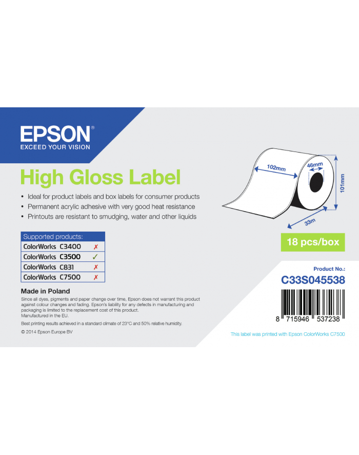 Epson High Gloss C33S045538 główny