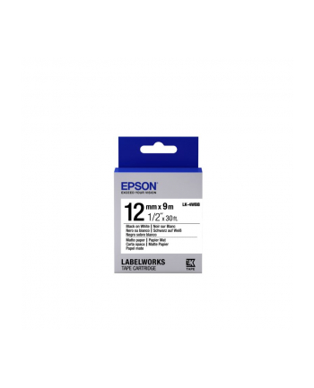 Epson Taśma Lk4Wbb Czarny/Biały (C53S654023)