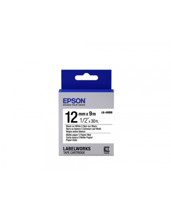 Epson Taśma Lk4Wbb Czarny/Biały (C53S654023)