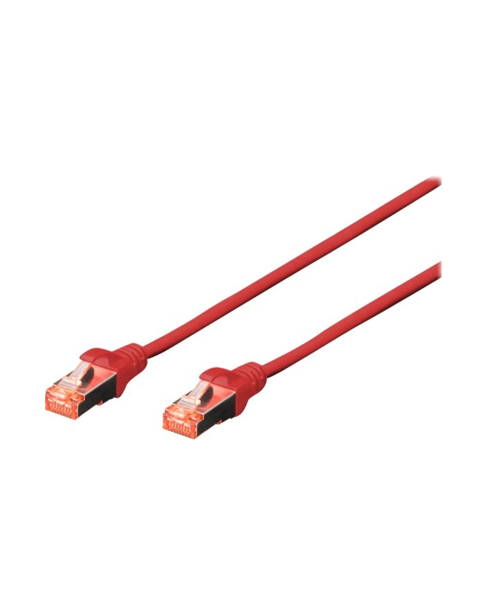 Digitus Patchcord CAT6, S-FTP, 5m, czerwony, 10 sztuk (DK-1644-050-R-10) główny