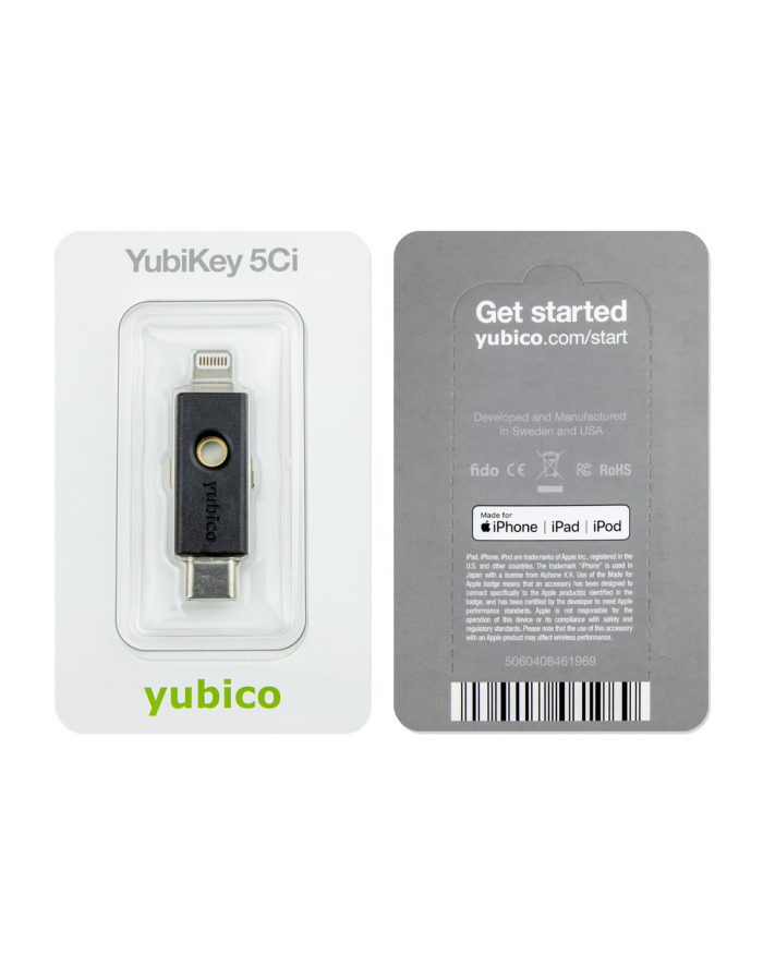 YubiKey 5Ci Klucz sprzętowy główny