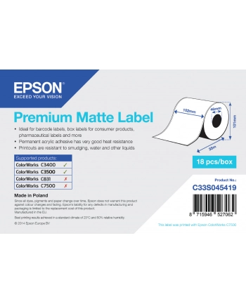 Epson Label Roll (C33S045419) nr 1