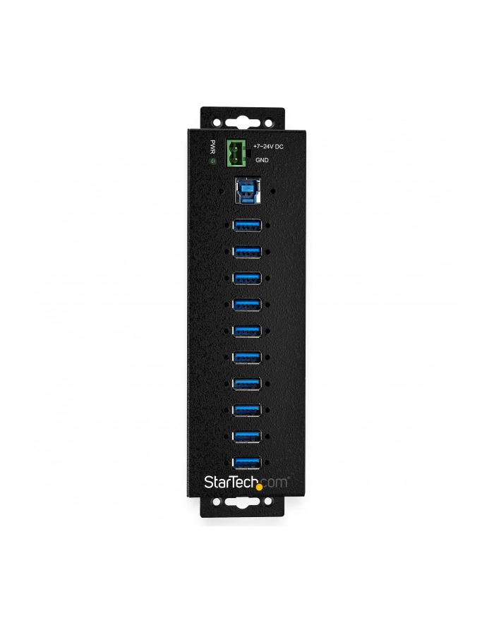 Startech 10PT IND. USB3 HUB/EXT POWER ADPTR ESD 350W SURGE P (HB30A10AME) główny