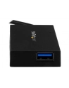 Startech Hub USB-C-4xUSB 3.0 Czarny (HB30C4AFS) - nr 1